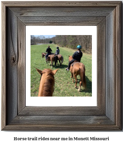 horse trail rides near me in Monett, Missouri